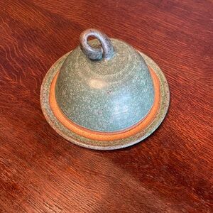 Green Ceramic Garlic Roaster